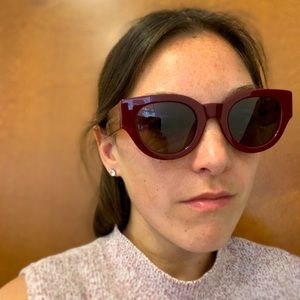 Celine 41064/S Sunglasses Burgundy Two Tone